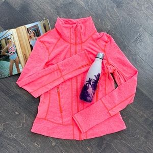 Zella Nordstrom Coral Mesh Zip Up